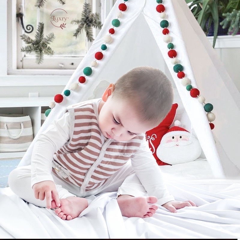 Áo ghi lê sợi tre chần bông Luxry siêu mềm ấm cho bé trai bé gái