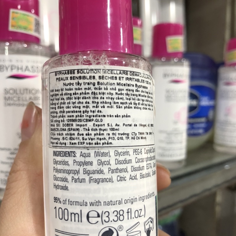 Nước Tẩy Trang Byphasse Cho Mọi Loại Da 100ml