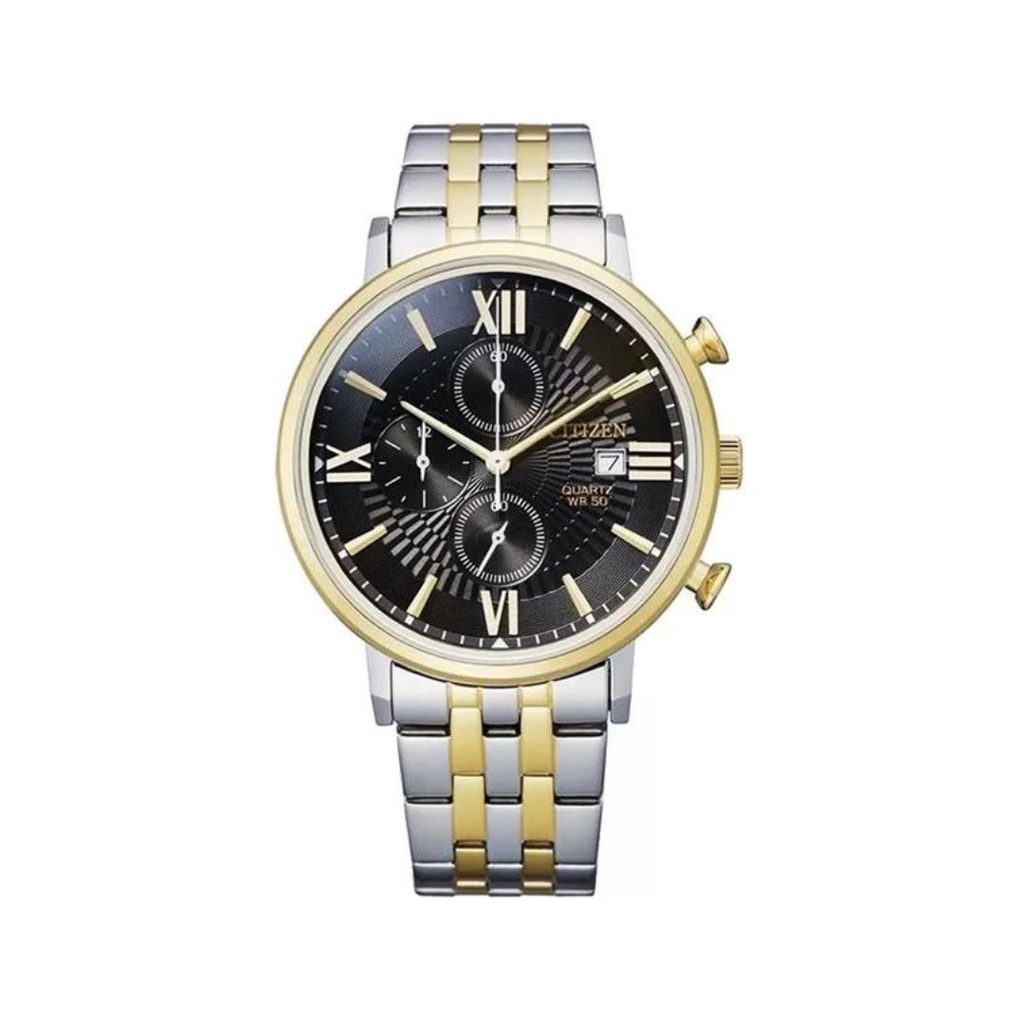 Đồng hồ nam dây thép Citizen AN3616-75E Máy pin Chronograph - Size 41mm - chống nước 5ATM Bảo hành 1 năm Hyma watch