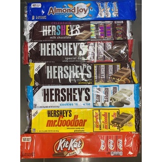 Socola thanh 12 viên đủ loại hershey, kitkat và almond joy