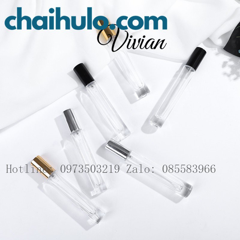 {Sỉ từ 11k} Chai Chiết Nước Hoa Dạng Xịt 10ml, Thủy tinh trong suốt