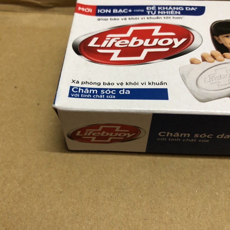 Hộp Bánh Xà Bông Diệt Khuẩn Lifebuoy Chăm Sóc Da Tinh Chất Sữa 90g | BigBuy360 - bigbuy360.vn