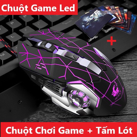 Chuột game thủ V5 cực bền thiết kế độc lạ có LED nhiều màu