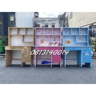 Bàn học sinh liền kệ sách ngang 1m x145 tại hcm _freeship tận nơi