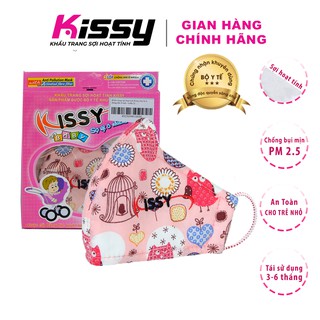 Khẩu Trang Kissy Cho Bé Từ 6 Tháng Đến 3 Tuổi Mẫu Con Vật Ngộ Nghĩnh