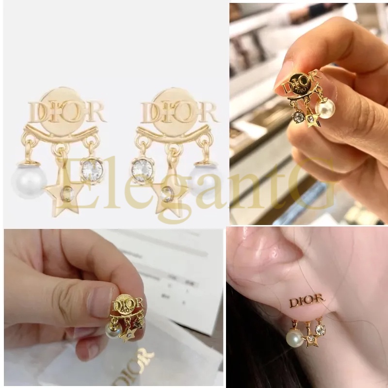 Bông Tai Mạ Vàng 18K Đính Hạt Ngọc Trai Thanh Lịch