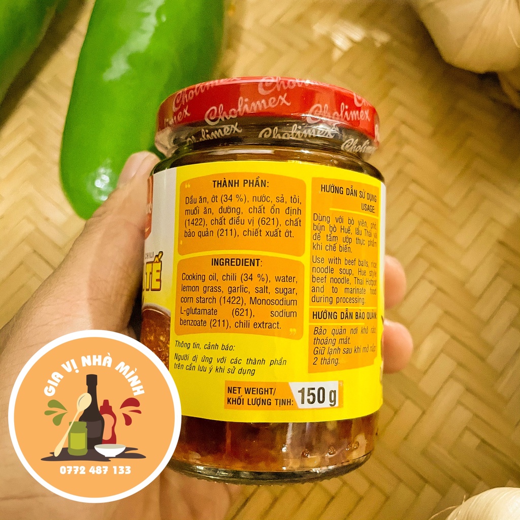 ỚT SA TẾ CHOLIMEX - HỦ 150GR