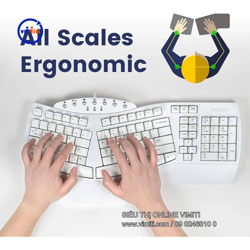 Bàn phím công thái học thiết kế hiện đại  perixx periboard 512 nên mua ngay