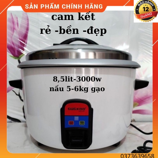 Nồi Cơm Điện Công Nghiệp GUCKDD -10 LIT-3800W- Công nghệ Hàn Quốc-Bảo Hành 12 Tháng