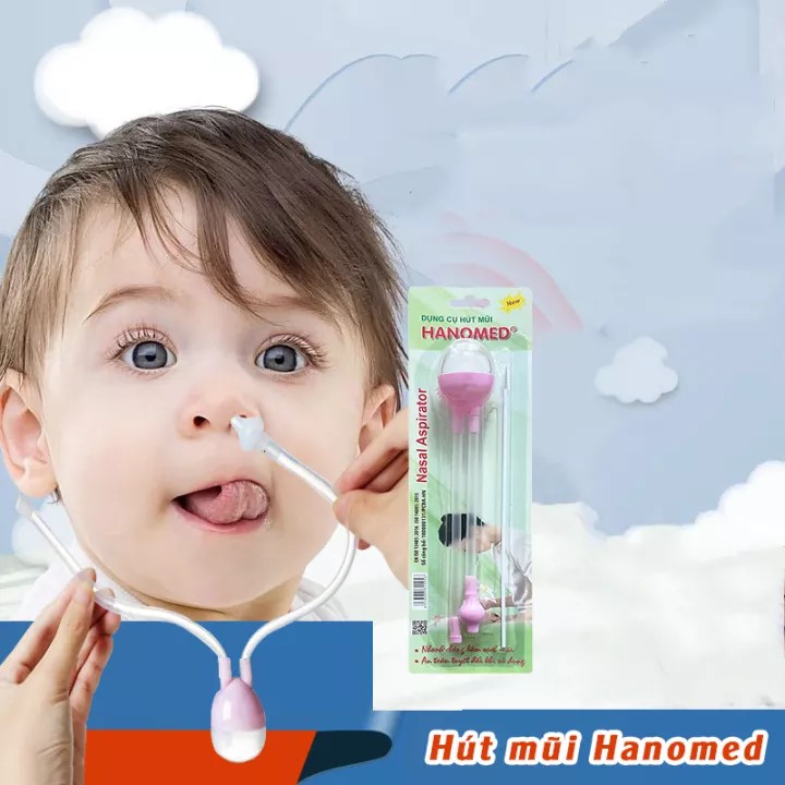 Hút mũi dây Hanomed đầu mềm chính hãng TANAPHAR đã tiệt trùng cho mẹ và bé