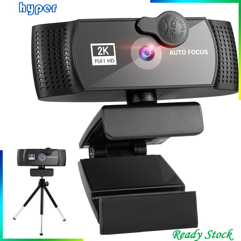 Webcam 1080p HD w/ Noise-Cancelling Microphone USB for Gaming PC Desktop