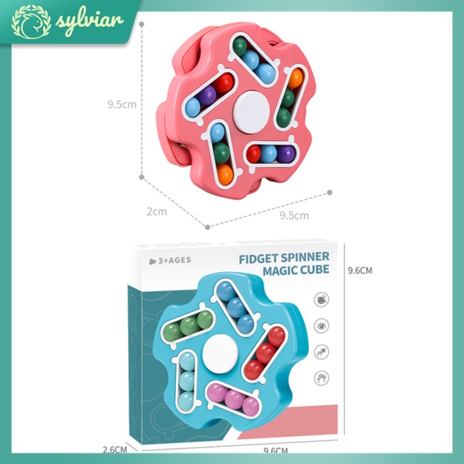 Đồ Chơi Khối Rubik Hạt Đậu Ma Thuật Xoay Ngón Tay Giải Tỏa Căng Thẳng