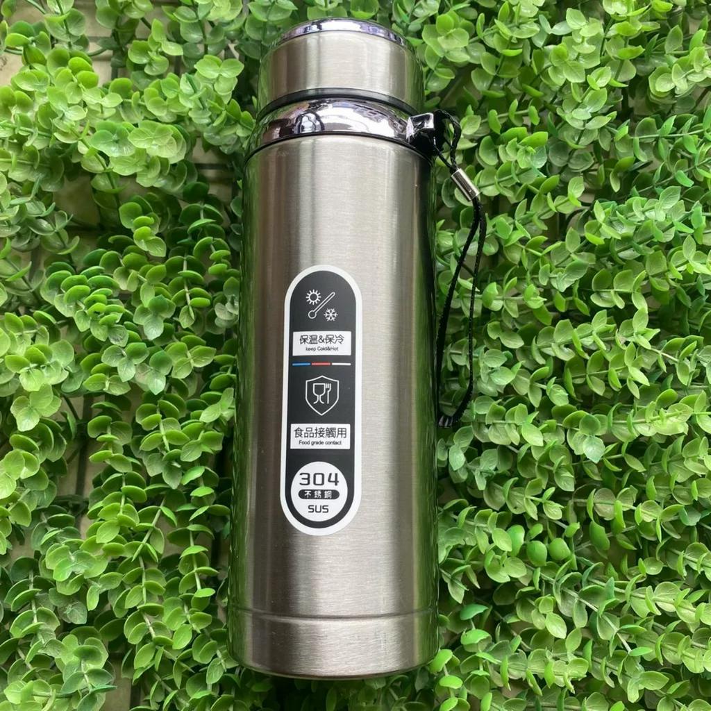 Bình giữ nhiệt 1000ml cao cấp có nắp lọc trà - Bình đựng nước thể thao lõi inox không gỉ có dây sang trọng