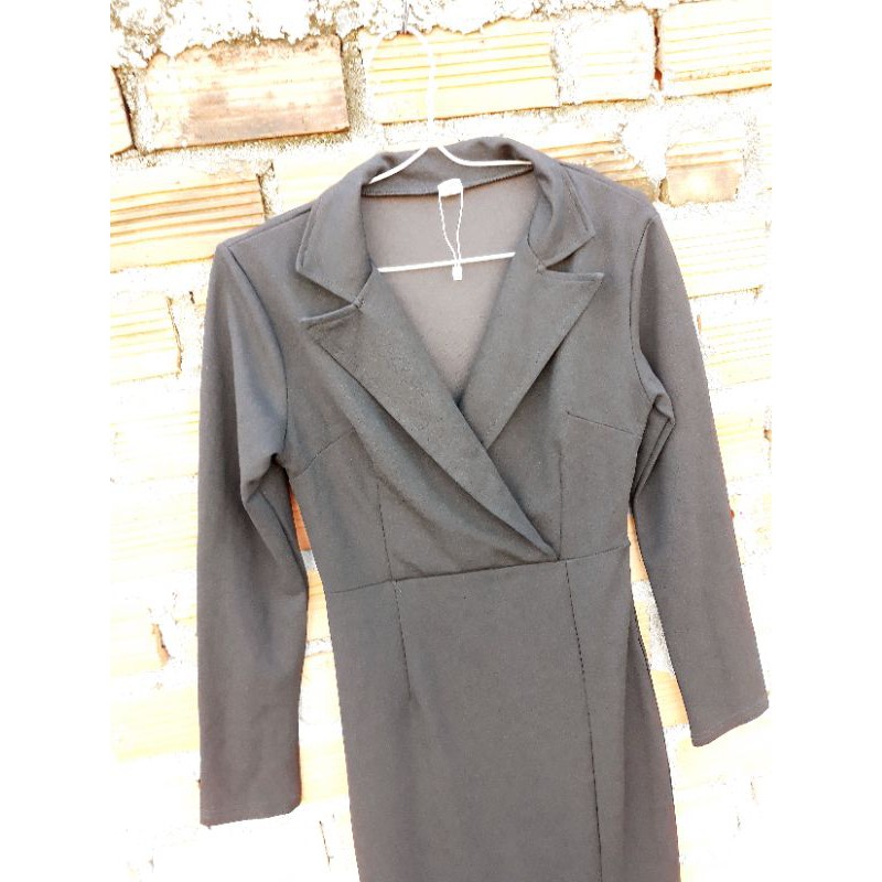 Đầm body cổ vest size S