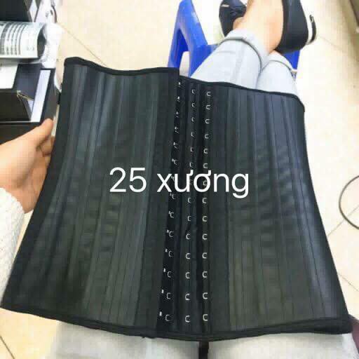 Đai nịt bụng Latex 25 xương (hàng nhập khẩu) giảm mỡ bụng, định hình eo