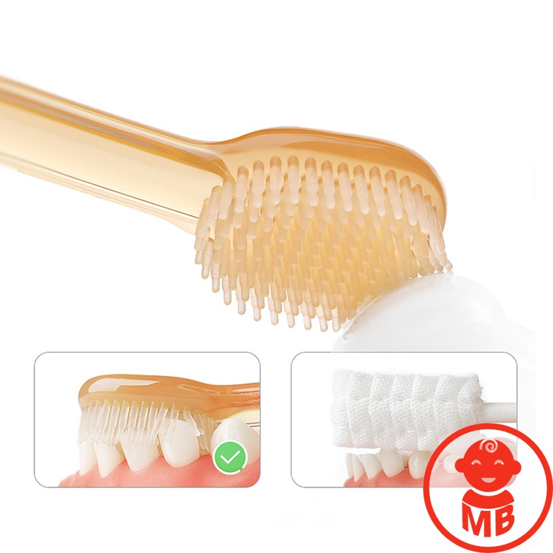 Sét rơ lưỡi bàn chải silicon cho bé từ 0-36 tháng