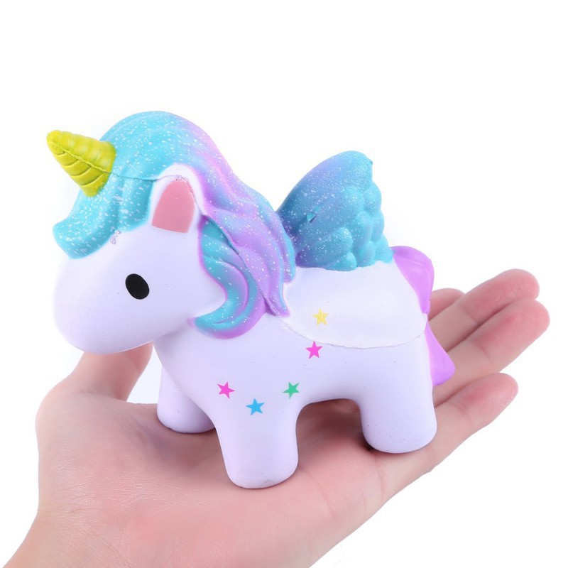 Cartoon Unicorn Jumbo Squishy Squeeze Toys Stress Relief Slow Rising Toys Gift