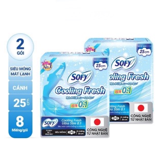 Băng vệ sinh Sofy Cooling Fresh 25cm gói 8 miếng