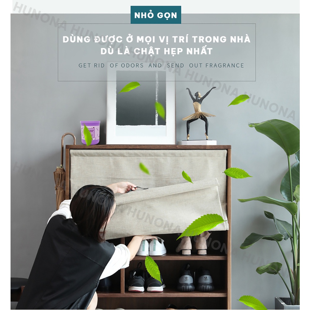 Sáp thơm phòng hương thơm thiên nhiên dạng gel, sáp khử mùi phòng ngủ, nhà vệ sinh mùi hương tự nhiên – HUNONA