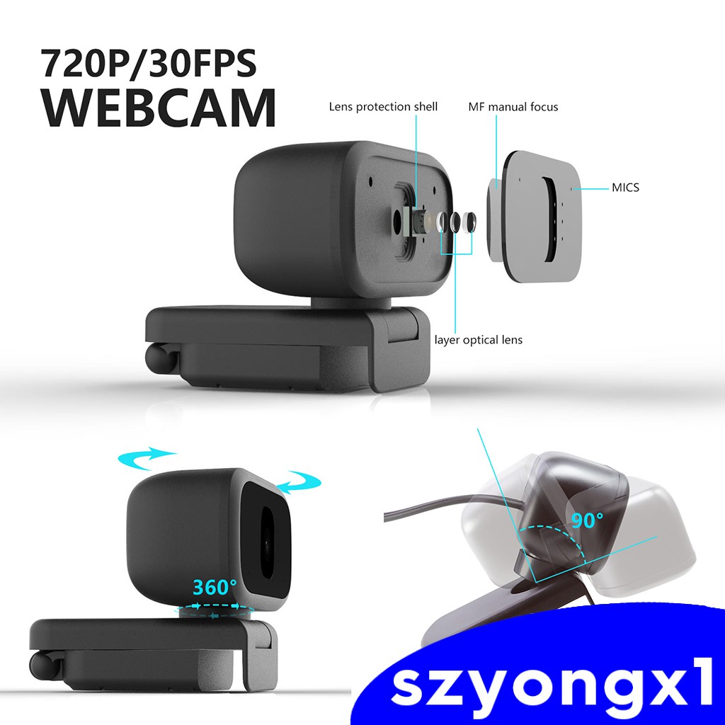 Webcam 720p 30fps Fhd Có Mic Cho Máy Tính | BigBuy360 - bigbuy360.vn