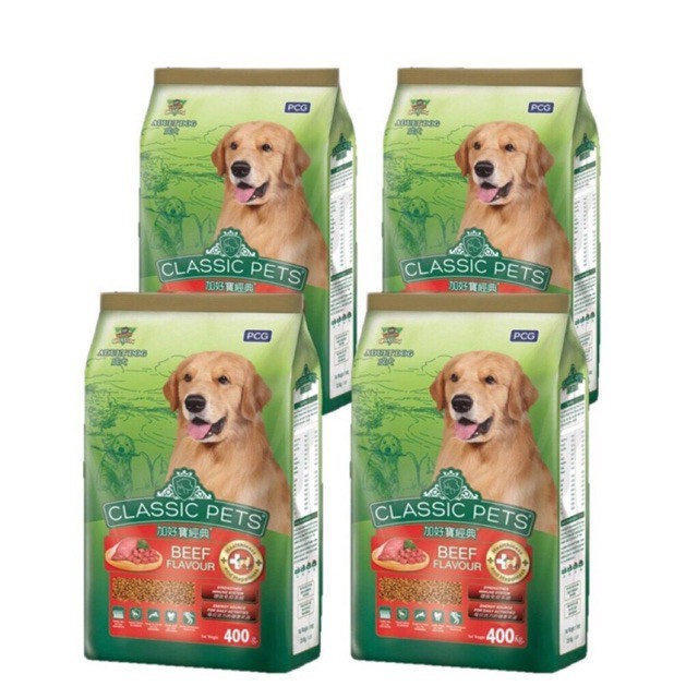 THỨC ĂN HẠT KHÔ CHÓ TRƯỞNG THÀNH CLASSIC PETS Adult 400G 400Gr