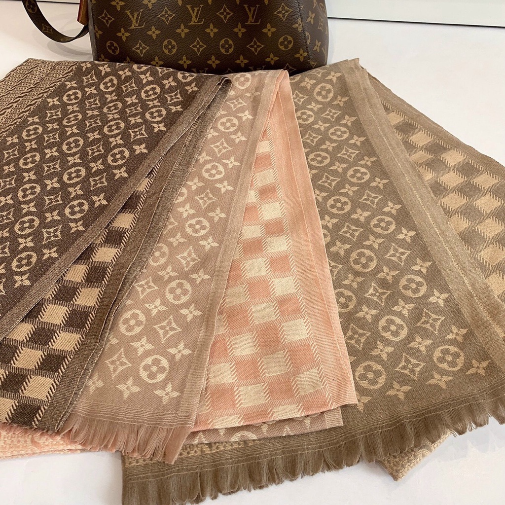 Khăn Choàng Cổ LV - Khăn Cashmene Đẹp Sang Chảnh. Kt 70 x 180cm