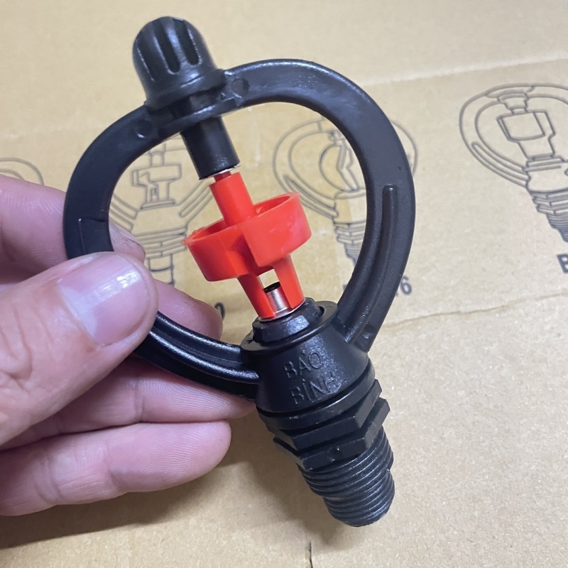 Béc tưới thân xoay 2 tia ren ngoài 17/21