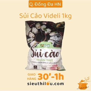 Sủi cảo nhân thịt Videli - Sủi cảo gói 1kg - Siêu Thị Lẩu