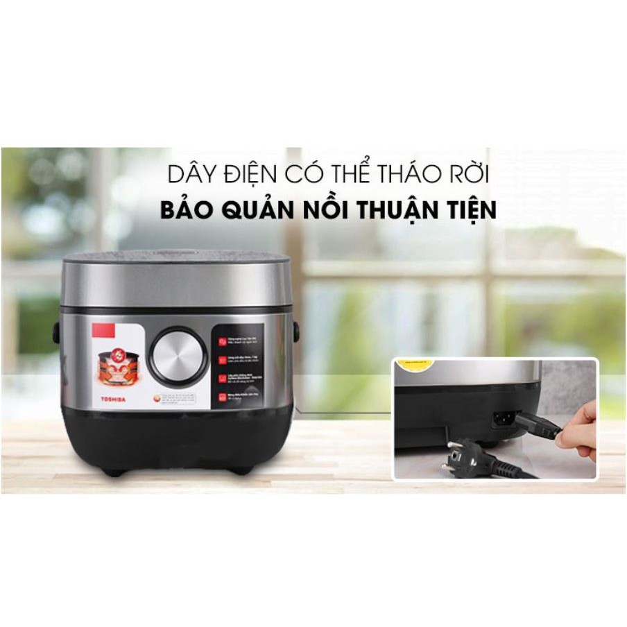 Nồi cơm điện tử cao tần Toshiba RC-10IP1PV Hàng Chính Hãng