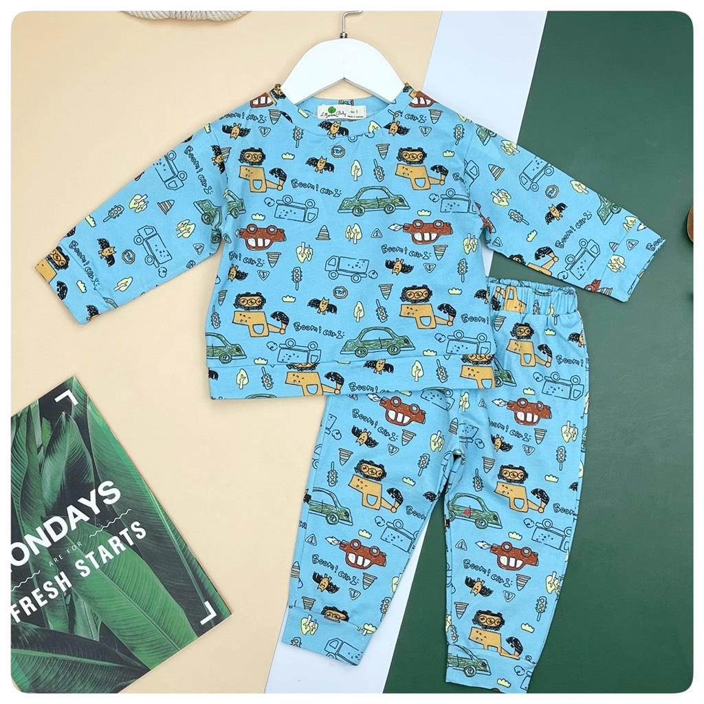 Bộ nỉ da cá mỏng bé trai, bé gái LITIBABY size 1/5