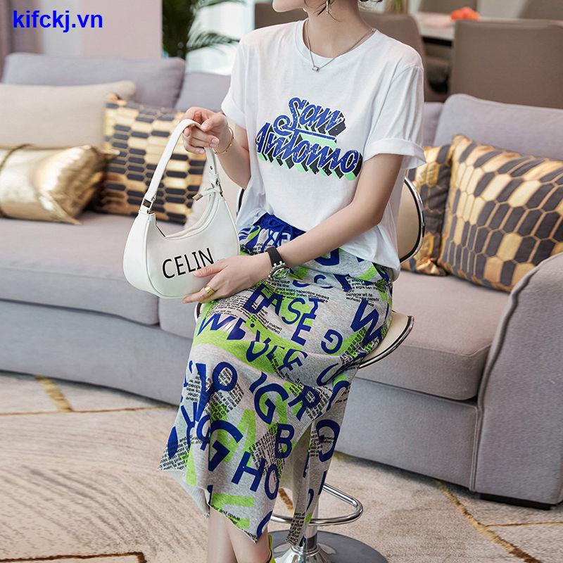 Set áo thun tay ngắn dáng rộng in hình thời trang mùa hè mới 2021 | BigBuy360 - bigbuy360.vn