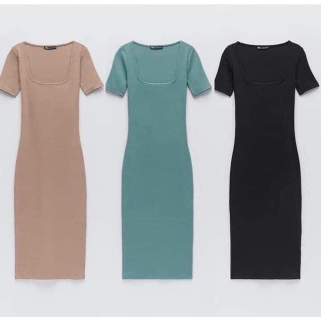 VÁY BODY TĂM CỔ VUÔNG