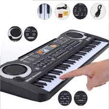 Đàn piano 61 phím kèm micro giúp bé học tập,luyện thanh nhạc,tập hát,chơi nhạc giải trí ( tặng 4 pin AA-1.5V)