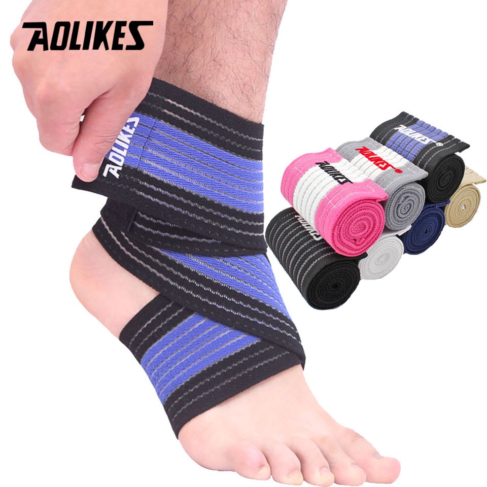 Băng quấn AOLIKES bảo vệ mắt cá chân co giãn hỗ trợ nâng tạ tiện dụng