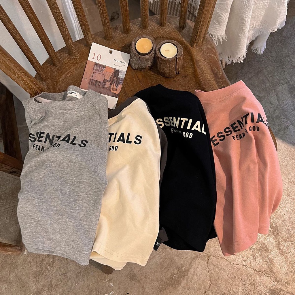 Áo Thun 100% Cotton Nguyên Chất Tay Dài In Chữ Phong Cách Nhật Bản Thời Trang Xuân Thu Hàng Mới 2022 Dành Cho Bé Trai Và Bé Gái