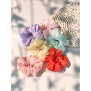 Chun buộc tóc vải trơn color pop