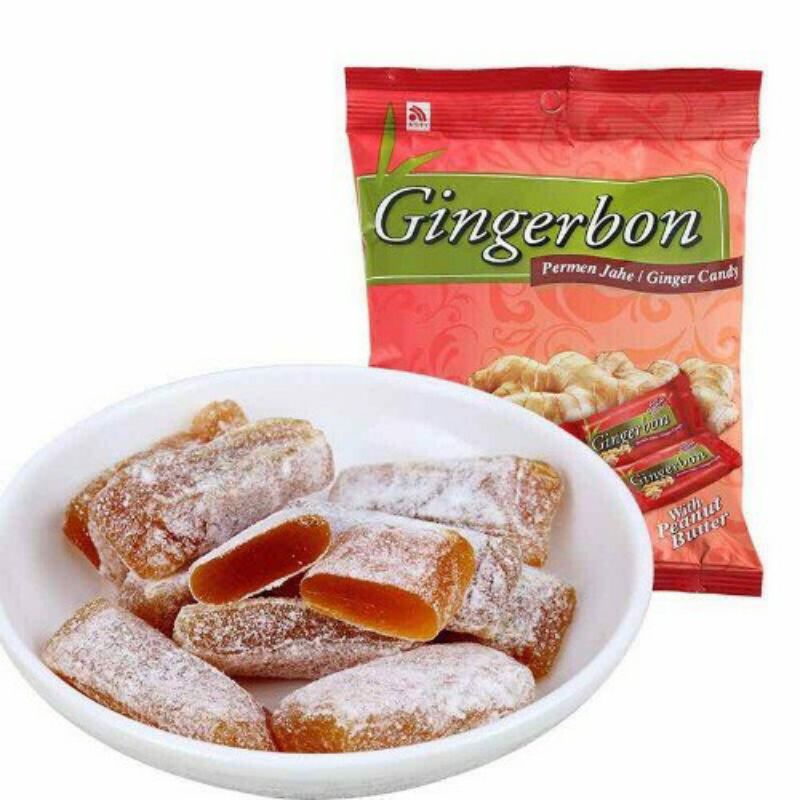 kẹo gừng dẻo  gingerbon túi 125g