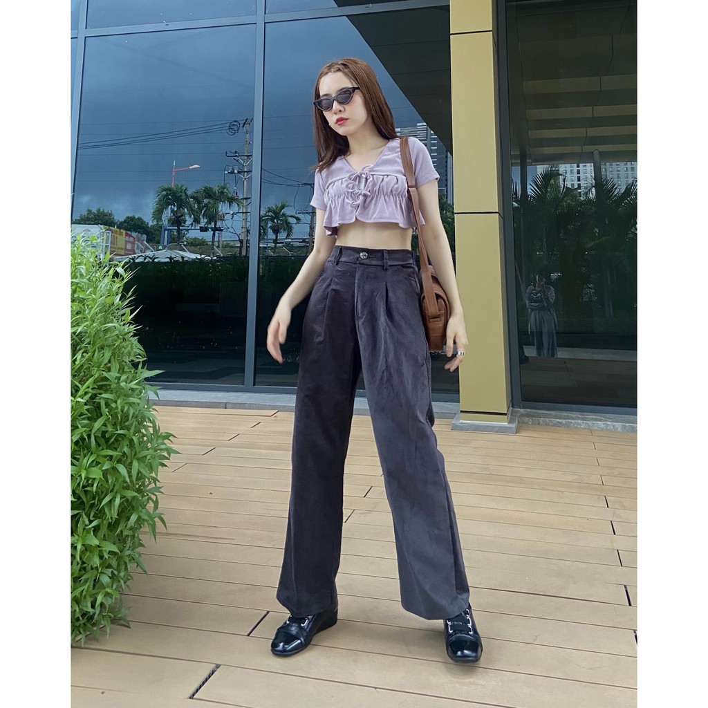 Áo Croptop thời trang Hàn Quốc mẫu 153 (không kèm áo trong)