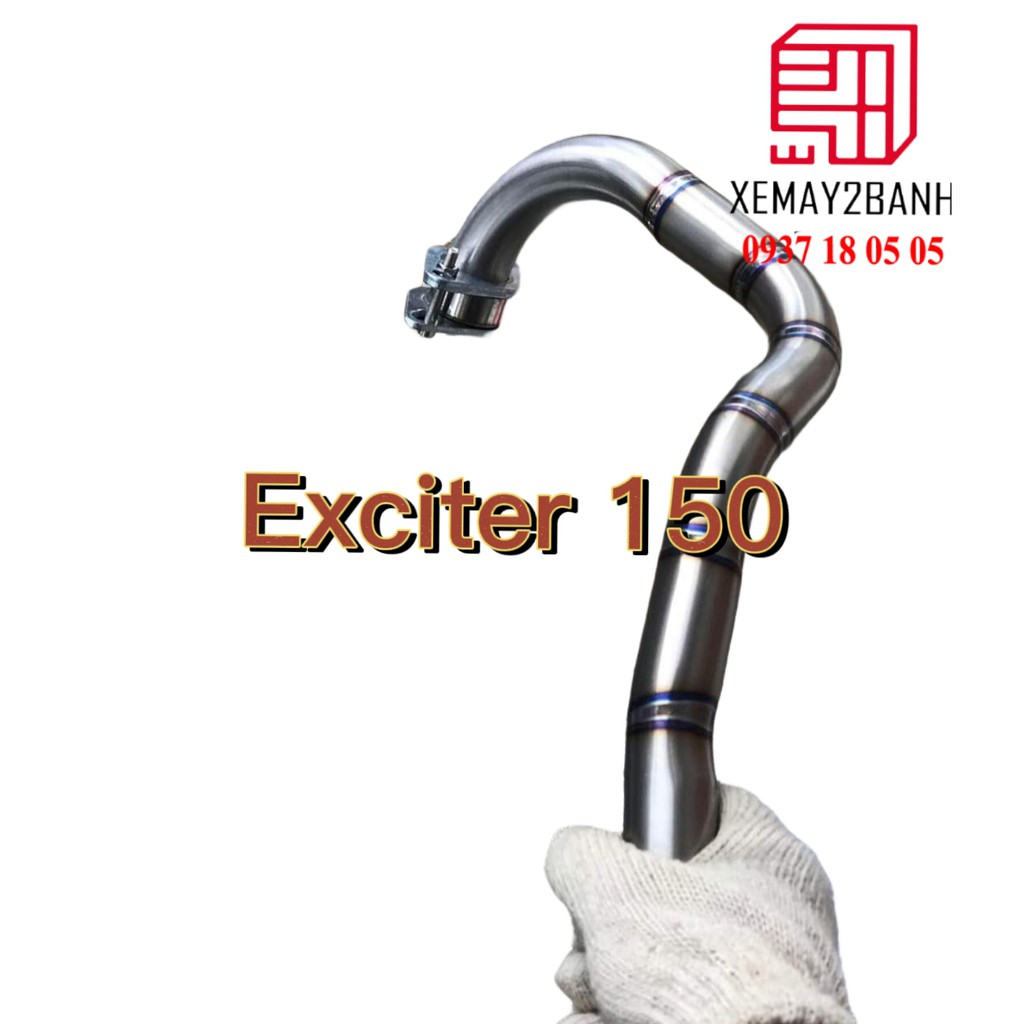 Cổ pô inox lên màu titan đủ xe hàng đẹp