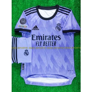 Bộ áo bóng đá Real tím Real madrid Super hàng thailand 2022-2023 Giống thi đấu 99%