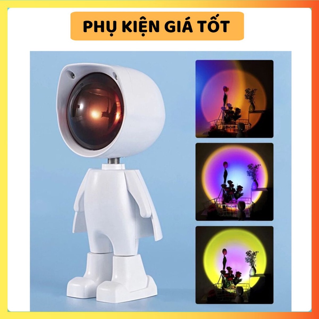 Đèn Hoàng Hôn Robot , Đèn Chụp Ảnh Quay Video Tiktok , Đèn Chiếu Cầu Vồng Phi Hành Gia - BẢO HÀNH ĐỔI MỚI