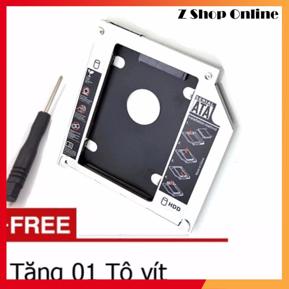 🎁 Caddy Bay Dày 9,5mm và 12.7mm Chuẩn SATA Dùng Để Lắp Thêm 1 Ổ Cứng / SSD Thay Vào Vị Trí Của Ổ DVD BH 6 Tháng