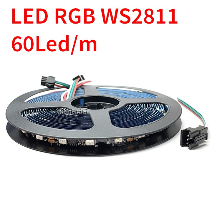 Cuộn 5 Mét Dây LED RGB 12V 5050 SMD WS2811 - 60 Led