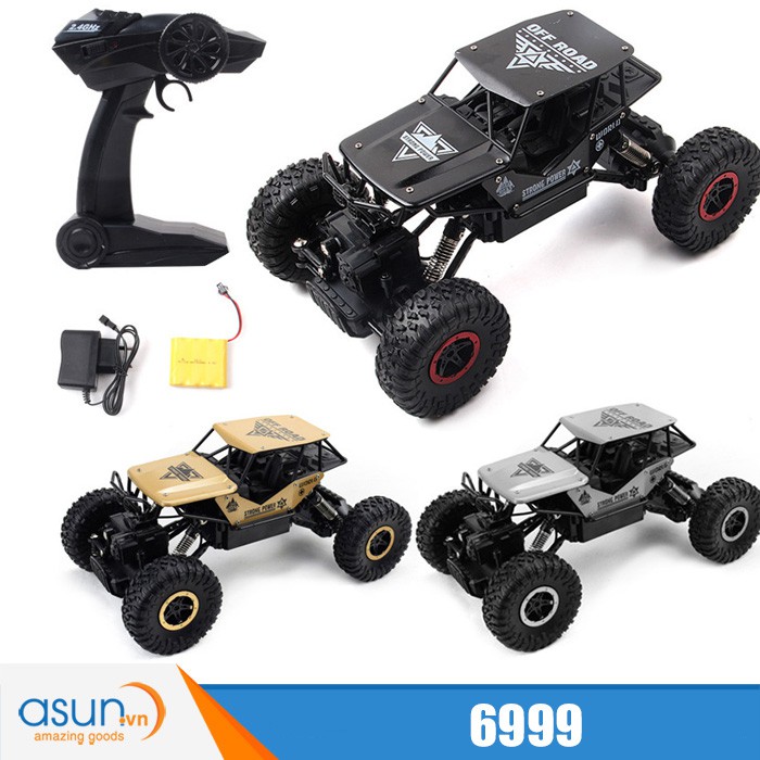 Xe Điều Khiển Địa Hình Rock Crawler 6999 4WD Rally Car Vỏ Nhôm