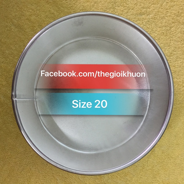 Khuôn Tròn Đế Liền size 20cm