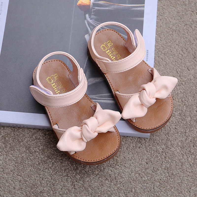 [MẪU MỚI] SANDAL gắn nơ cho bé gái từ 1-6 tuổi