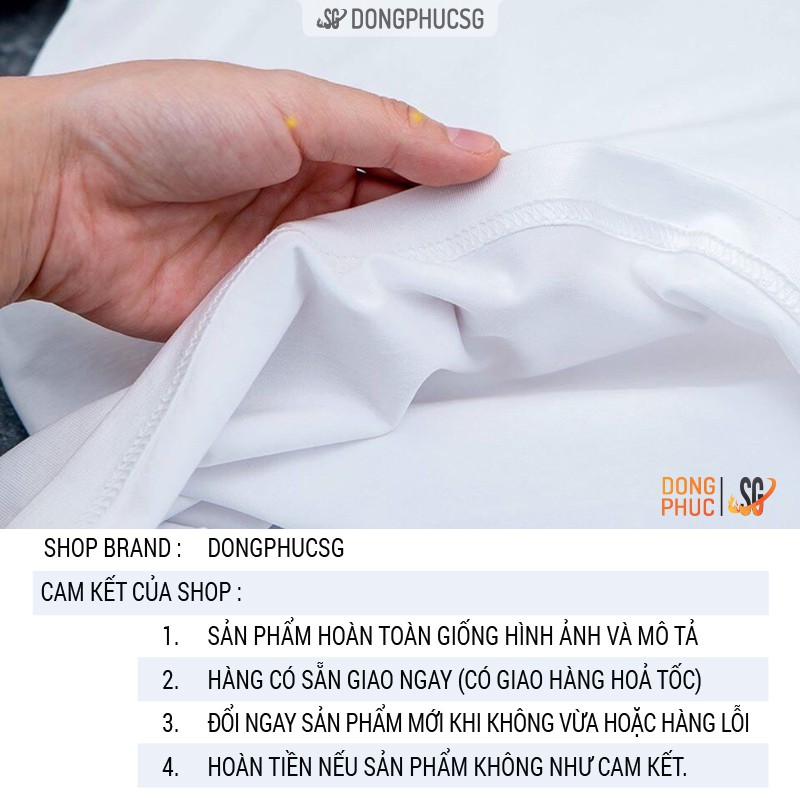 Áo thun trơn màu trắng phông unisex nam nữ tay ngắn cổ tròn thun cotton 4 chiều, mềm mịn ATT2T | SG
