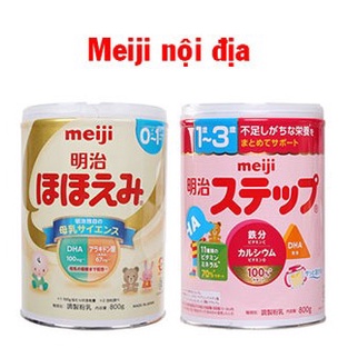 Sữa Bột Meiji Nội địa Nhật số 0-1, 1-3 800gr MẪU MỚI DATE 11/2022