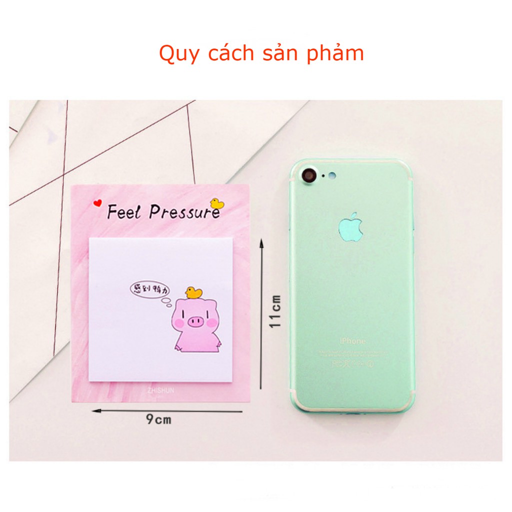 SG - Giấy note ghi chú hình thú dễ thương