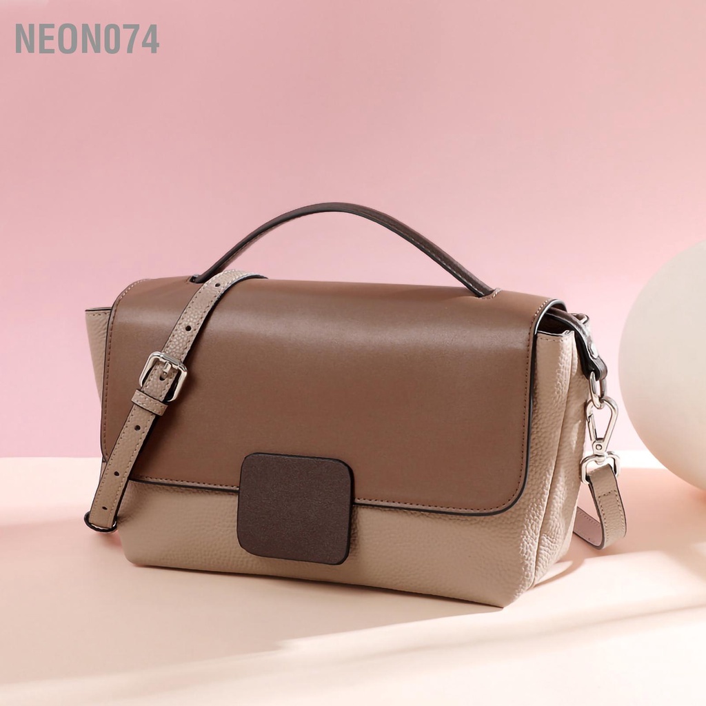 Neon074 (Mới) Túi Xách Nữ khóa gương style Hàn quốc cực hot - Đẹp thời trang Da thật Dung tích lớn tote đeo vai